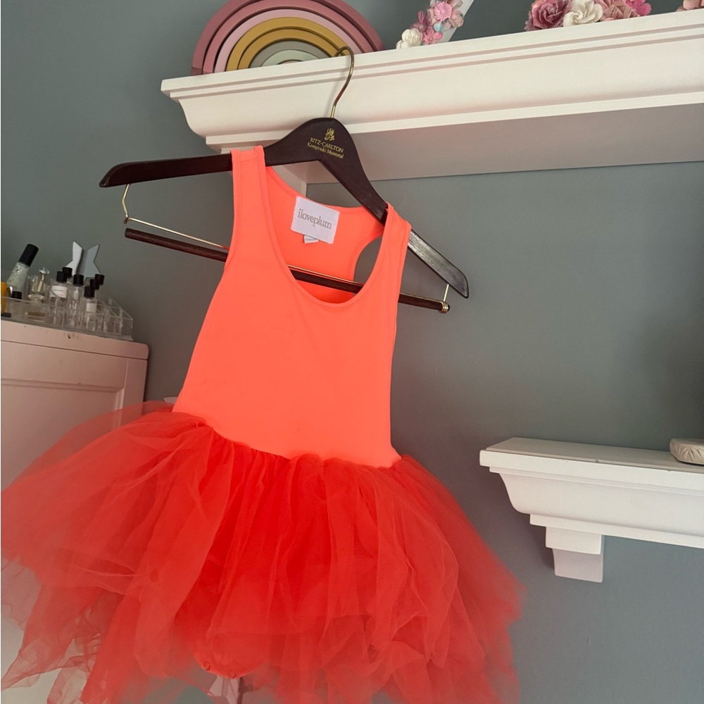 I Love Plum neon tutu bodysuit